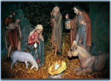 Religious photo nativity scene