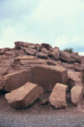 Crumbled Red Rocks in Arizona